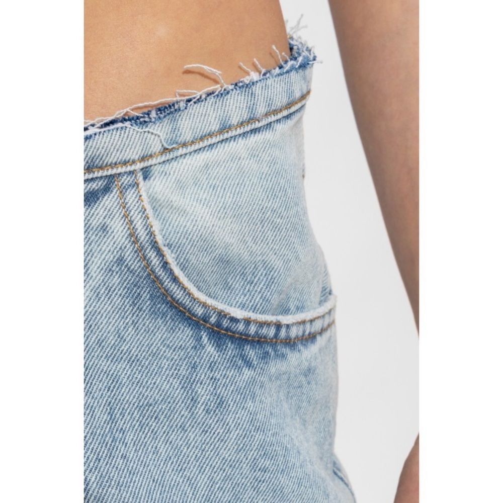 The MANNEI Nula High Rise Flare Jeans in Denim, Lt Blue, NWT, Size 34 - Picture 5 of 16